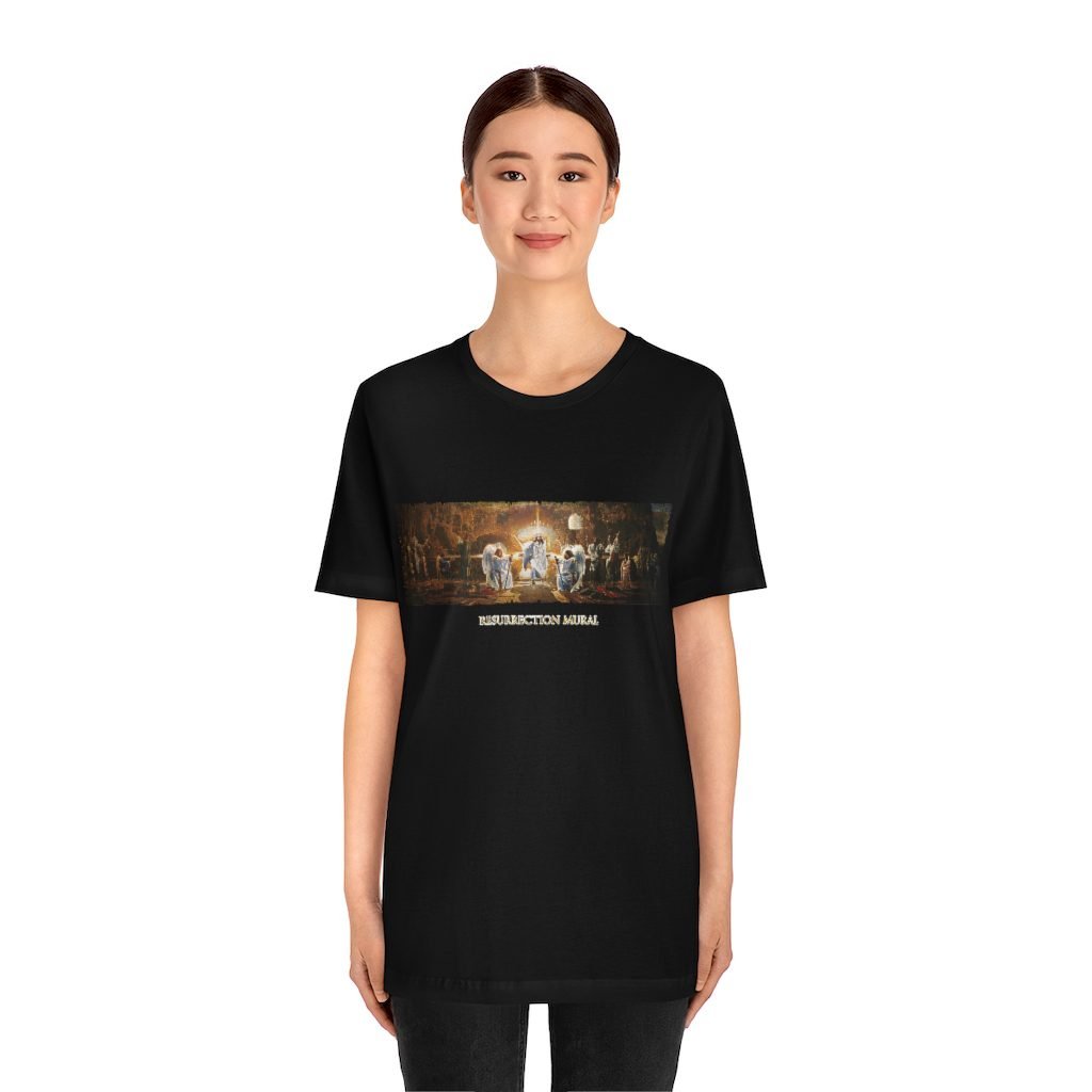 Resurrection Mural by Ron DiCianni – Short Sleeve Tshirt (3001)