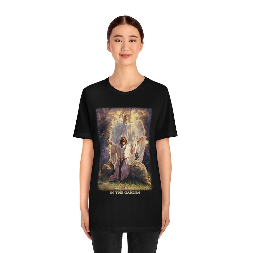 In The Garden by Ron DiCianni – Short Sleeve Tshirt (3001)