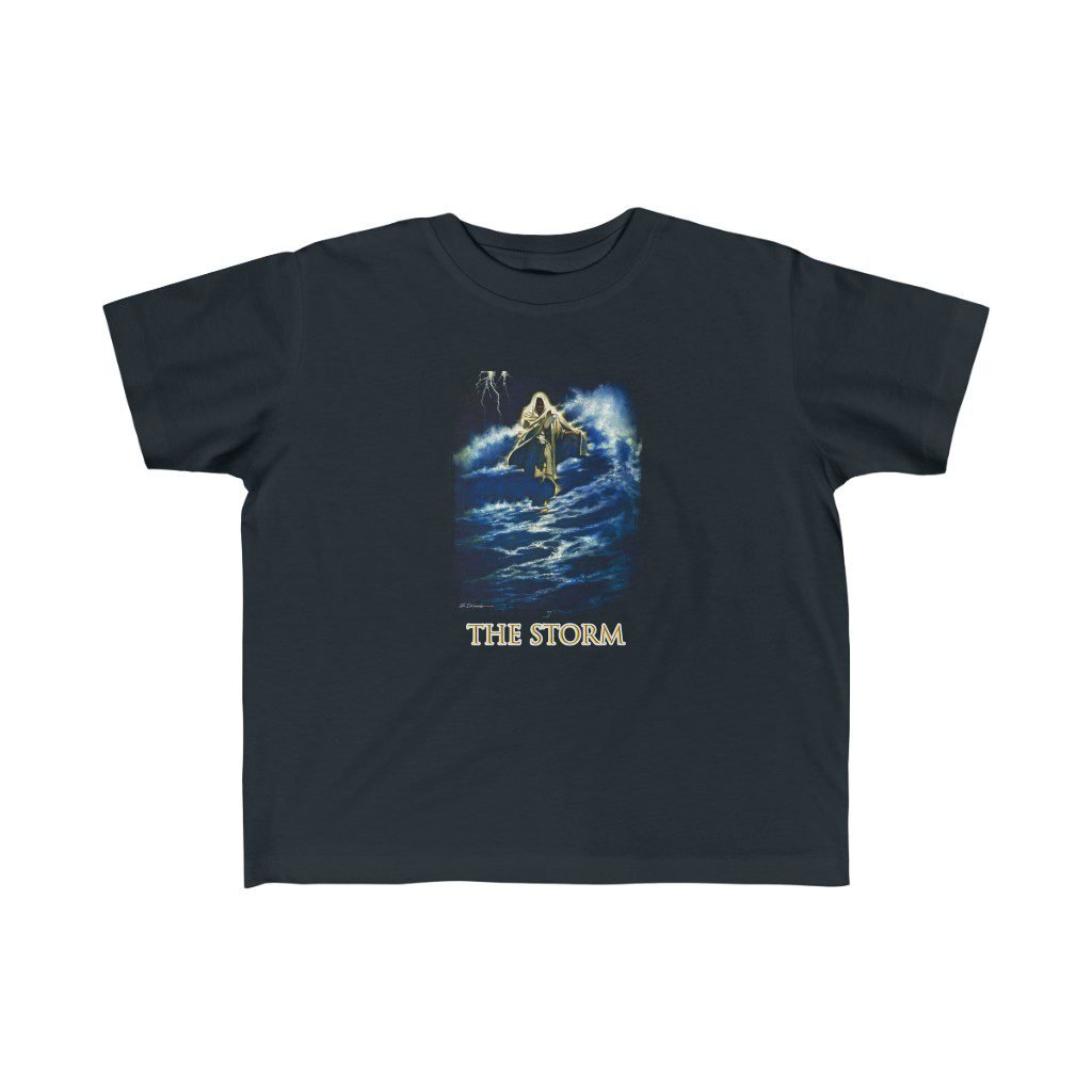 The Storm by Ron DiCianni – Toddler Short Sleeve Tshirt