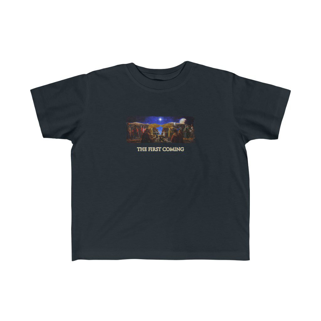 The First Coming by Ron DiCianni – Toddler Short Sleeve Tshirt