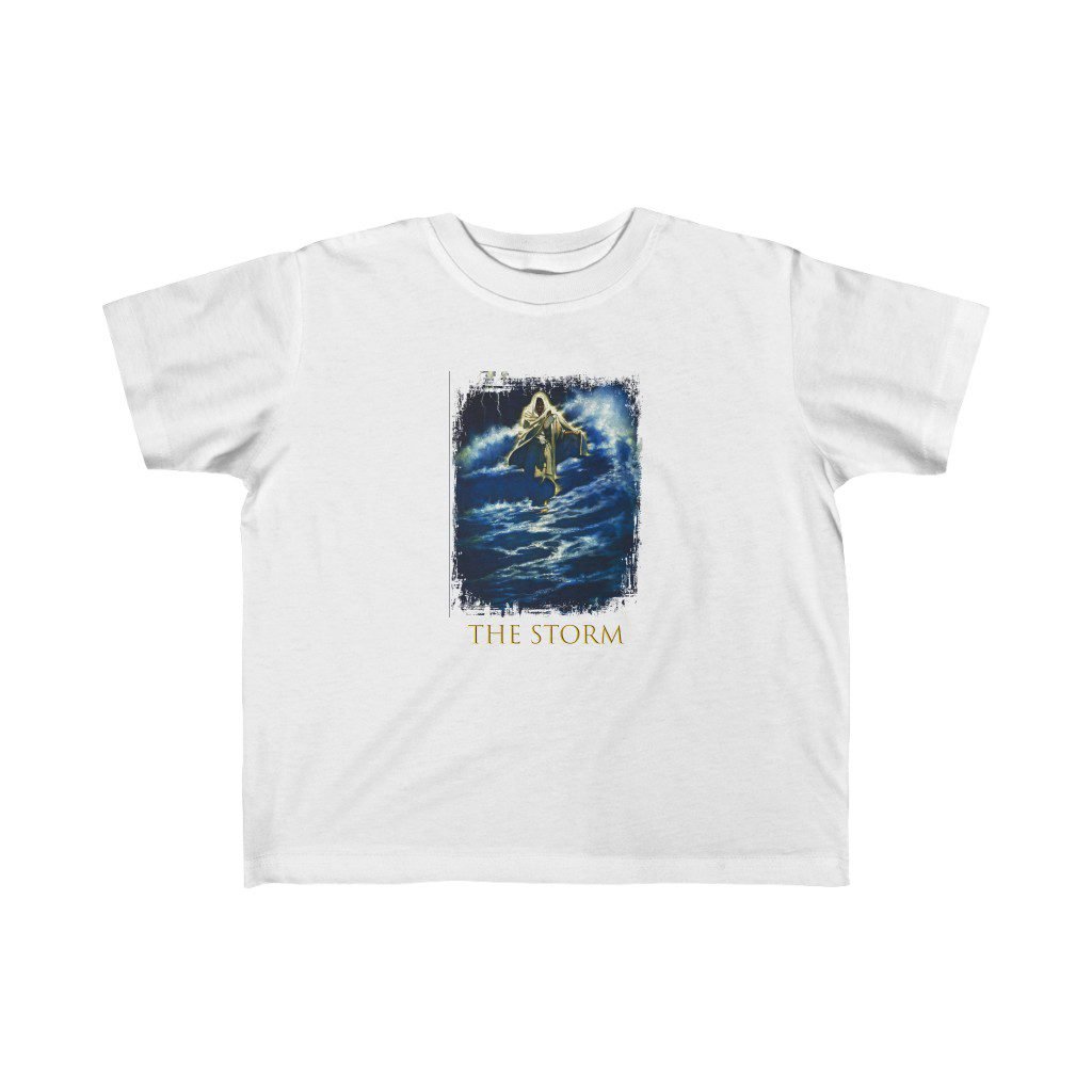 The Storm by Ron DiCianni – Toddler Short Sleeve Tshirt