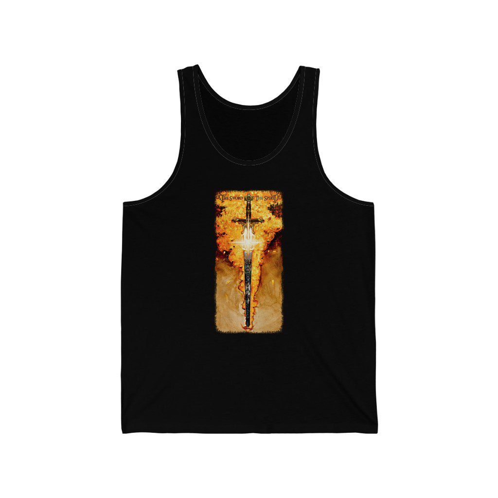 The Sword of The Spirit by Ron DiCianni – Unisex Jersey Tank Top