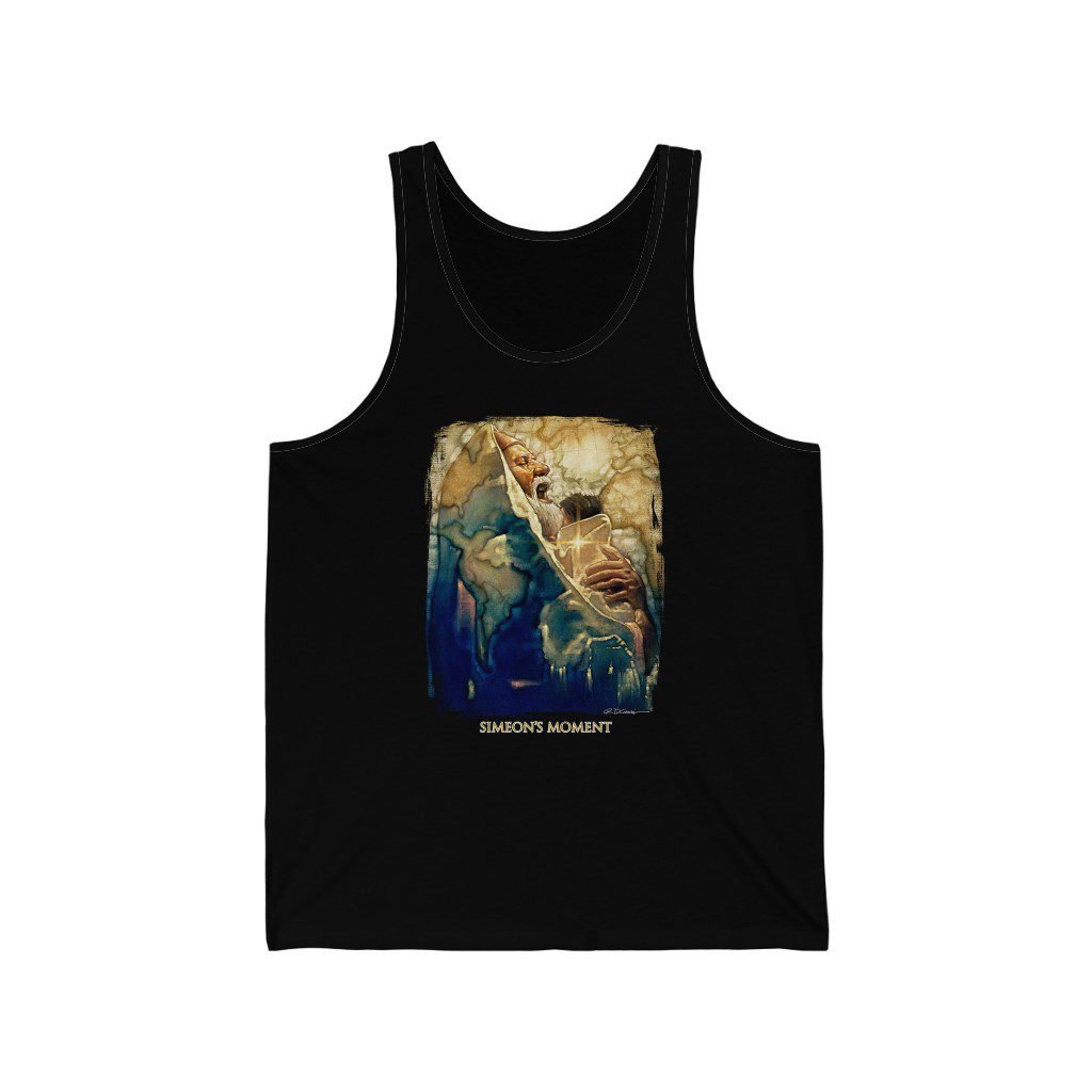 Simeon’s Moment by Ron DiCianni – Unisex Jersey Tank Top