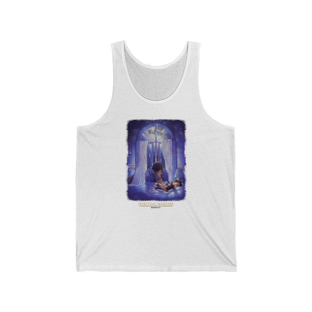 Spiritual Warfare by Ron DiCianni – Unisex Jersey Tank Top