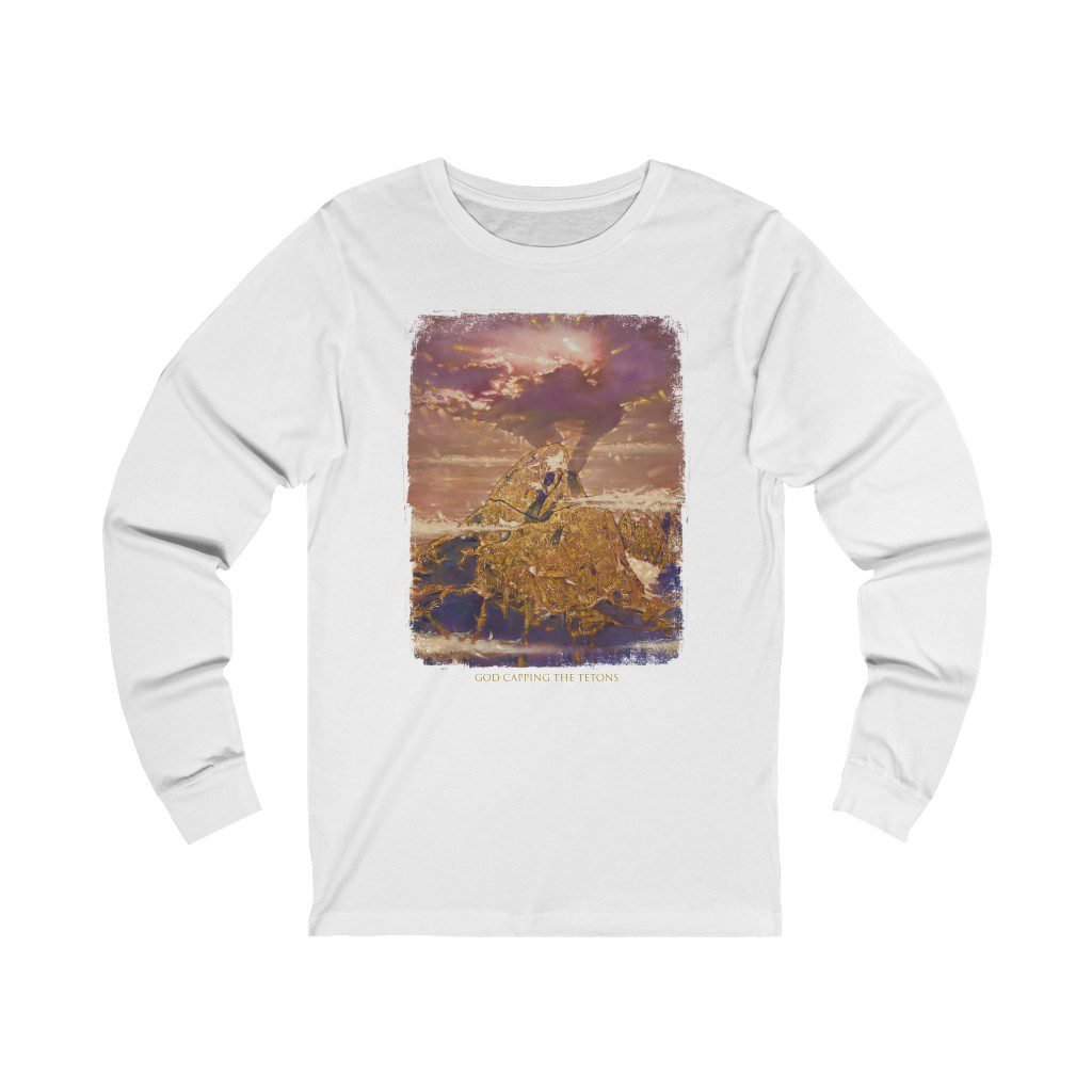 God Capping The Tetons by Ron DiCianni – Long Sleeve Tshirt 3501