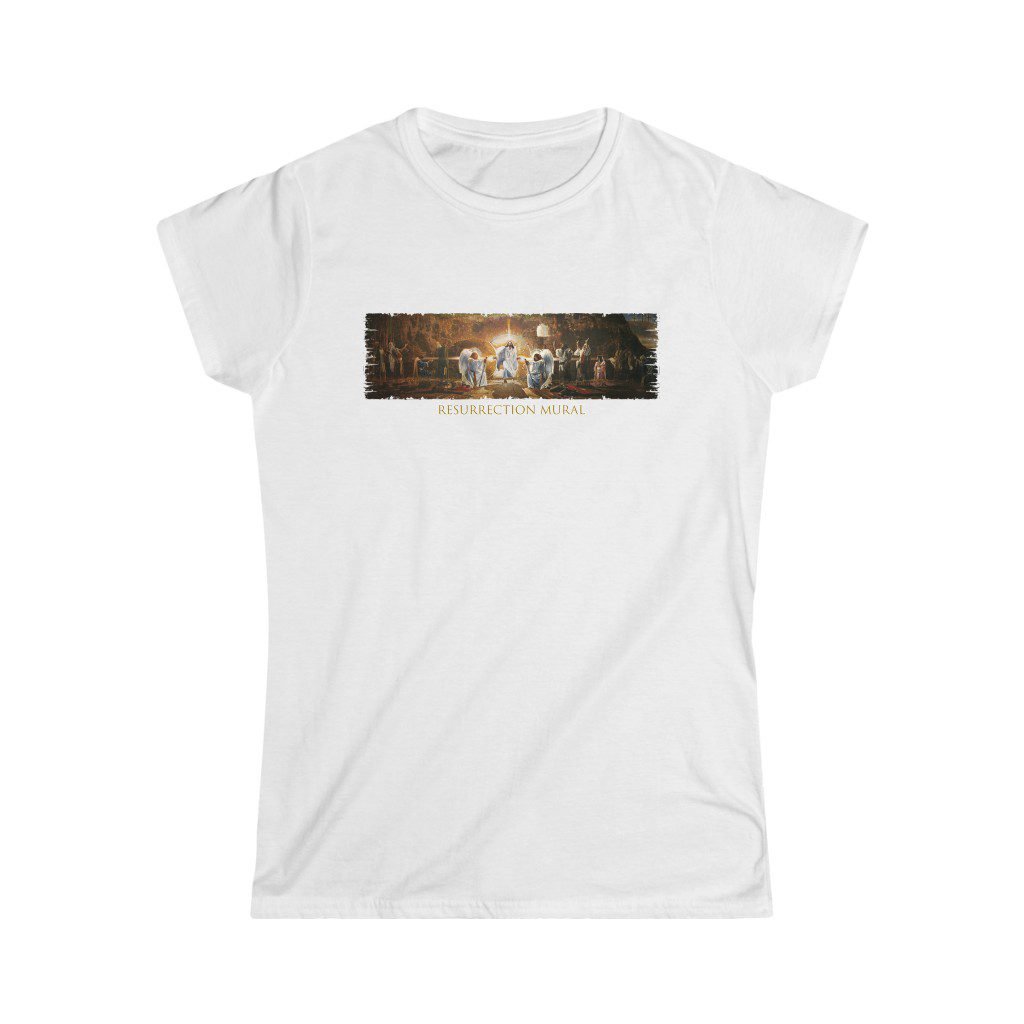 Resurrection Mural by Ron DiCianni – Women’s Short Sleeve Tshirt 64000L