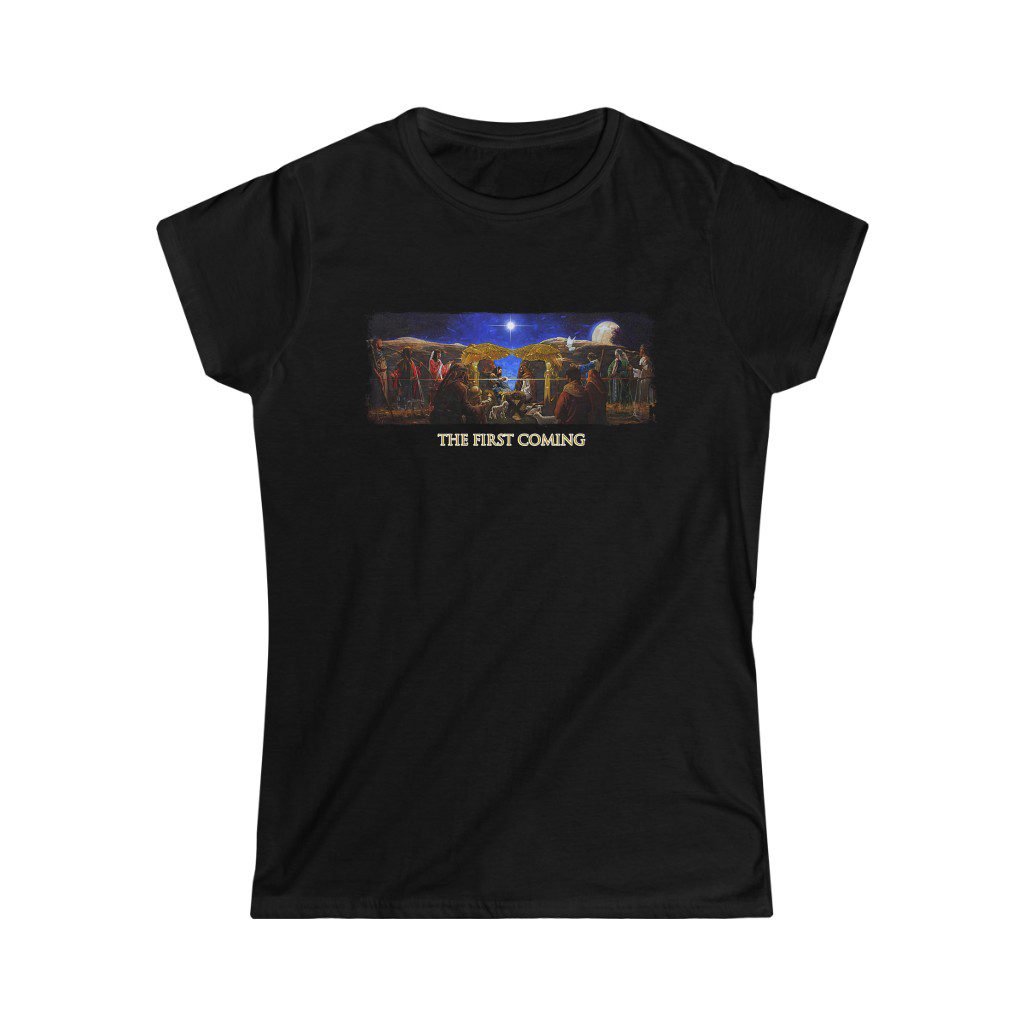 The First Coming by Ron DiCianni – Women’s Short Sleeve Tshirt 64000L