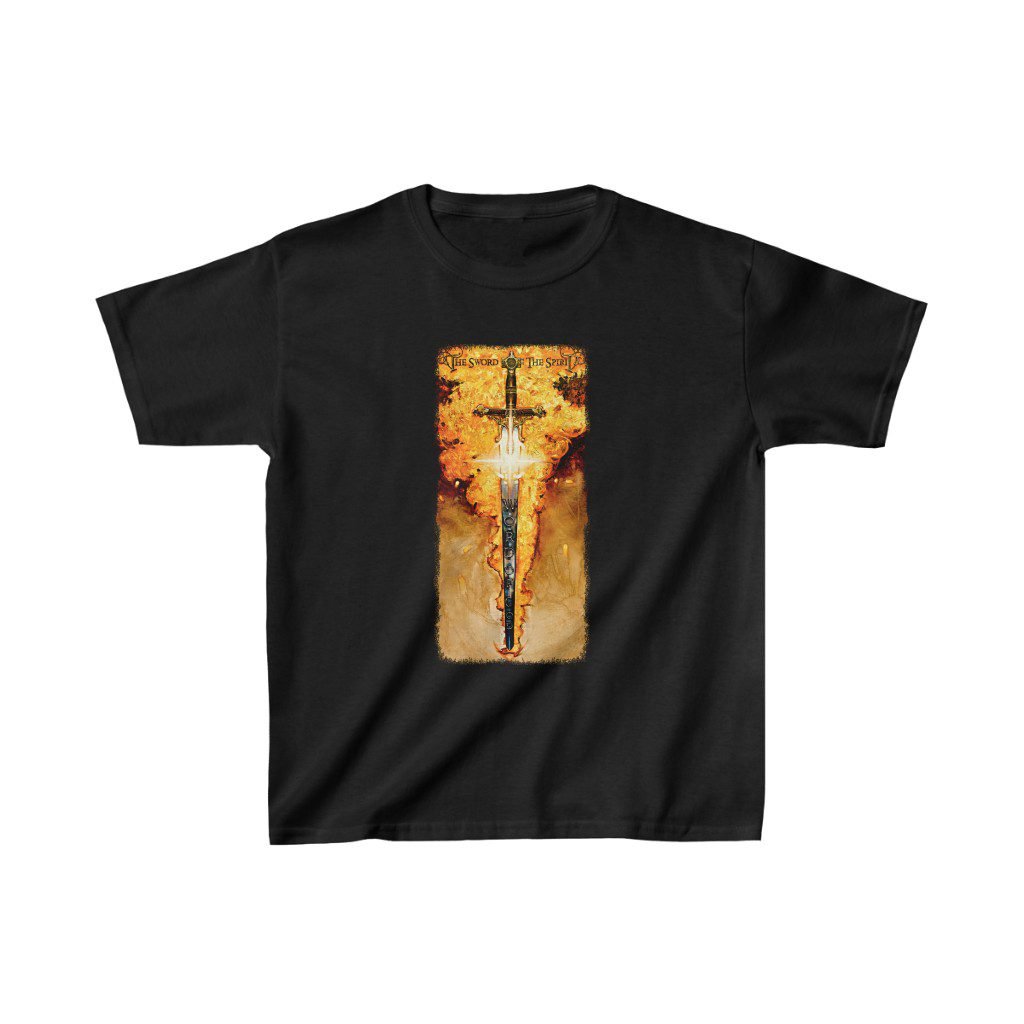 The Sword of The Spirit by Ron DiCianni – Children’s Short Sleeve Tshirt