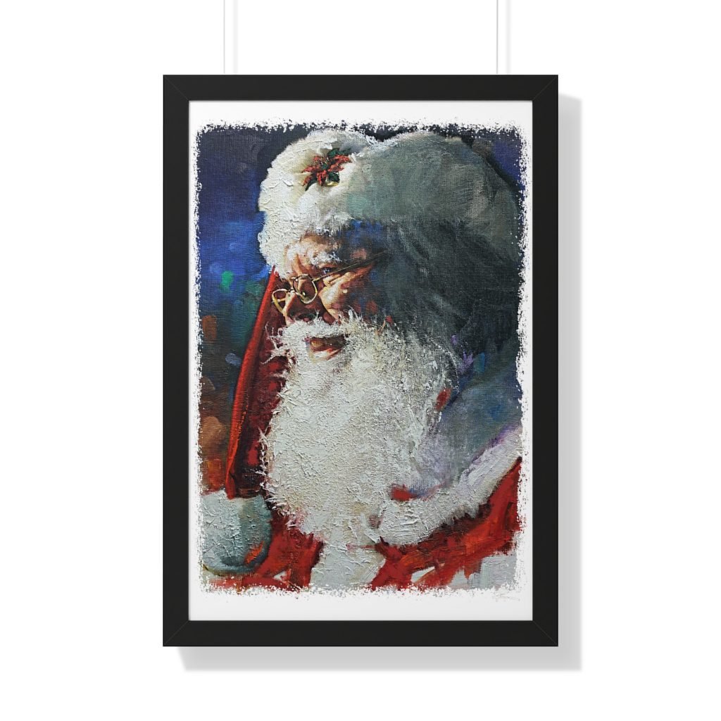 Santa by Ron DiCianni – Framed Print (Rough Edge Version)