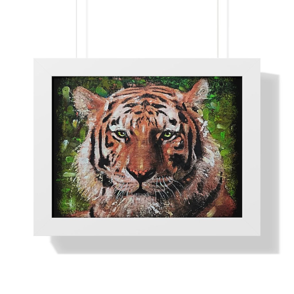 Tiger by Ron DiCianni - Framed Print (Rough Edge Version) - The