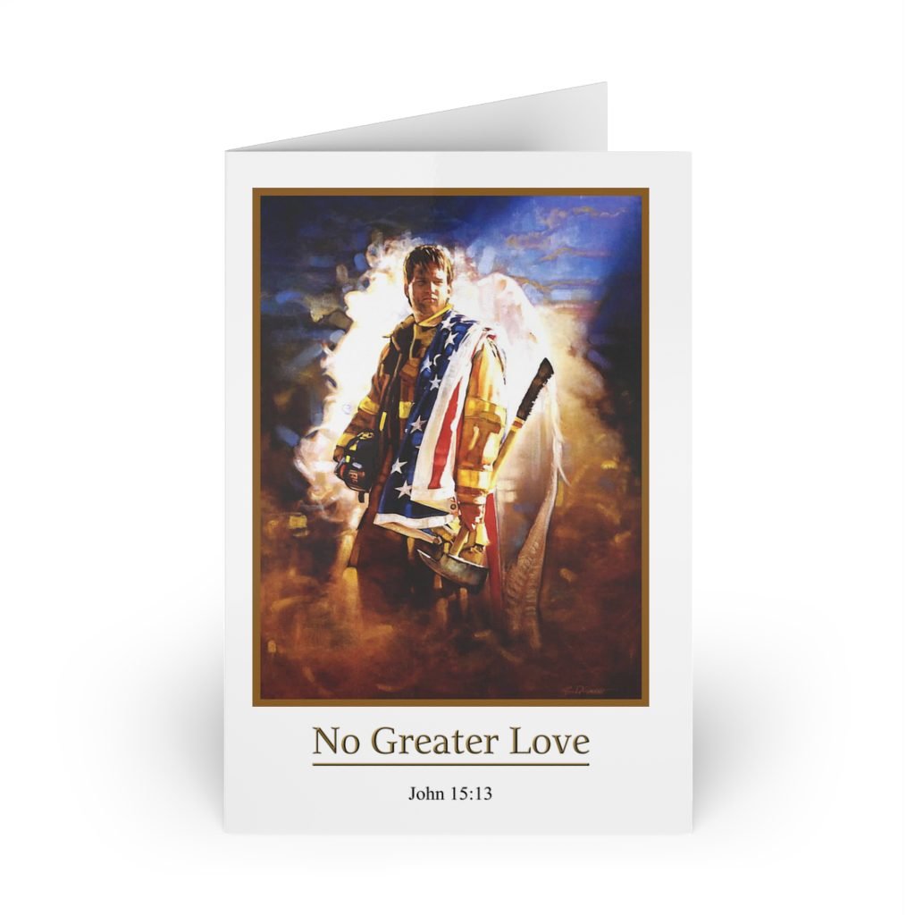 No Greater Love by Ron DiCianni – Greeting Cards (1 or 10-pcs)