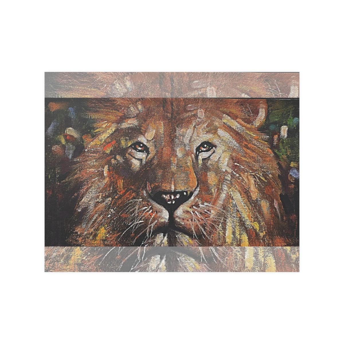 Lion by Ron DiCianni – White Satin Poster Prints (210gsm)