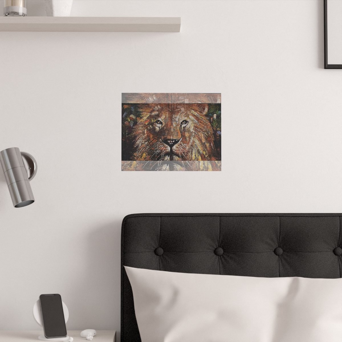 Lion by Ron DiCianni – White Satin Poster Prints (210gsm)