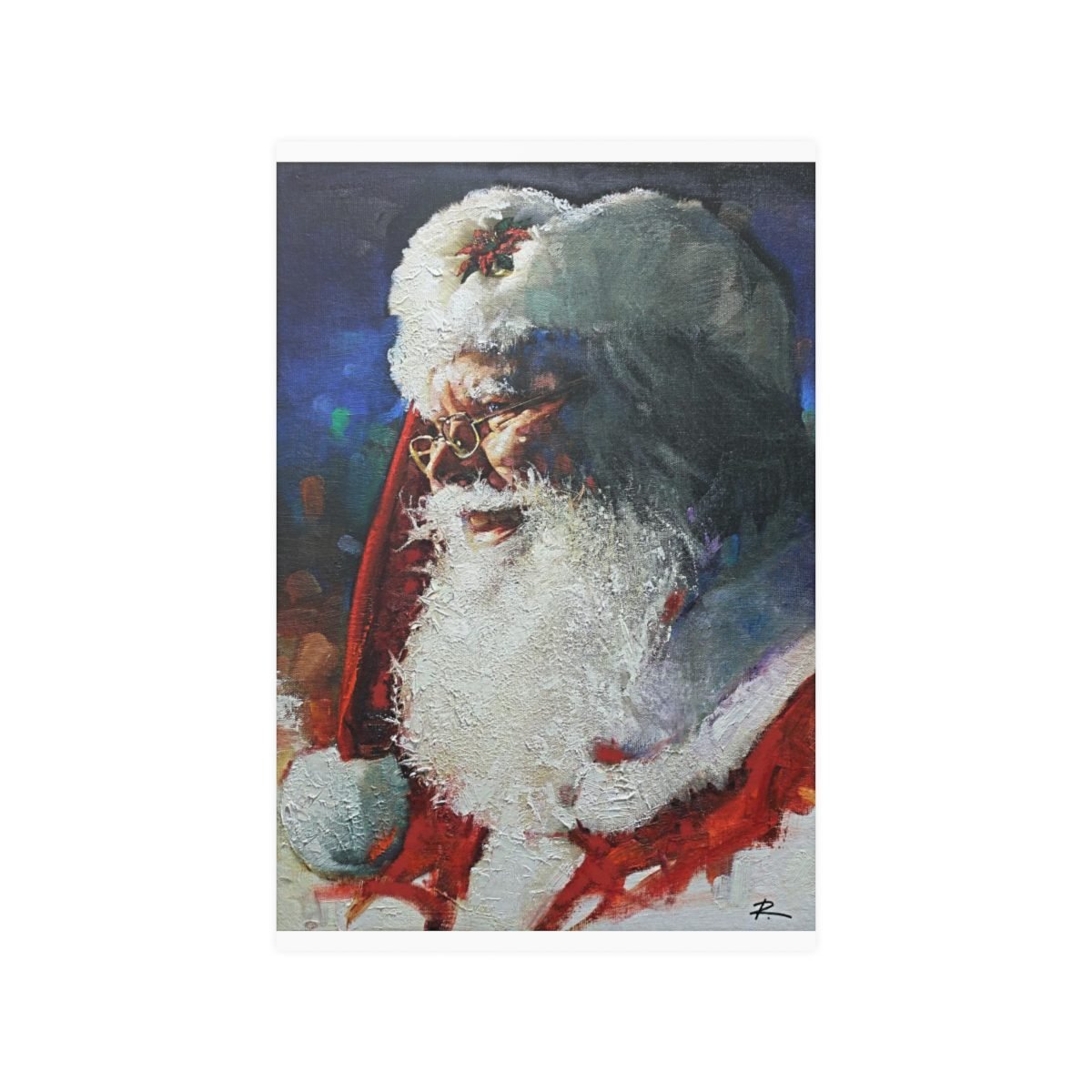 Santa by Ron DiCianni – White Satin Poster Prints (210gsm)