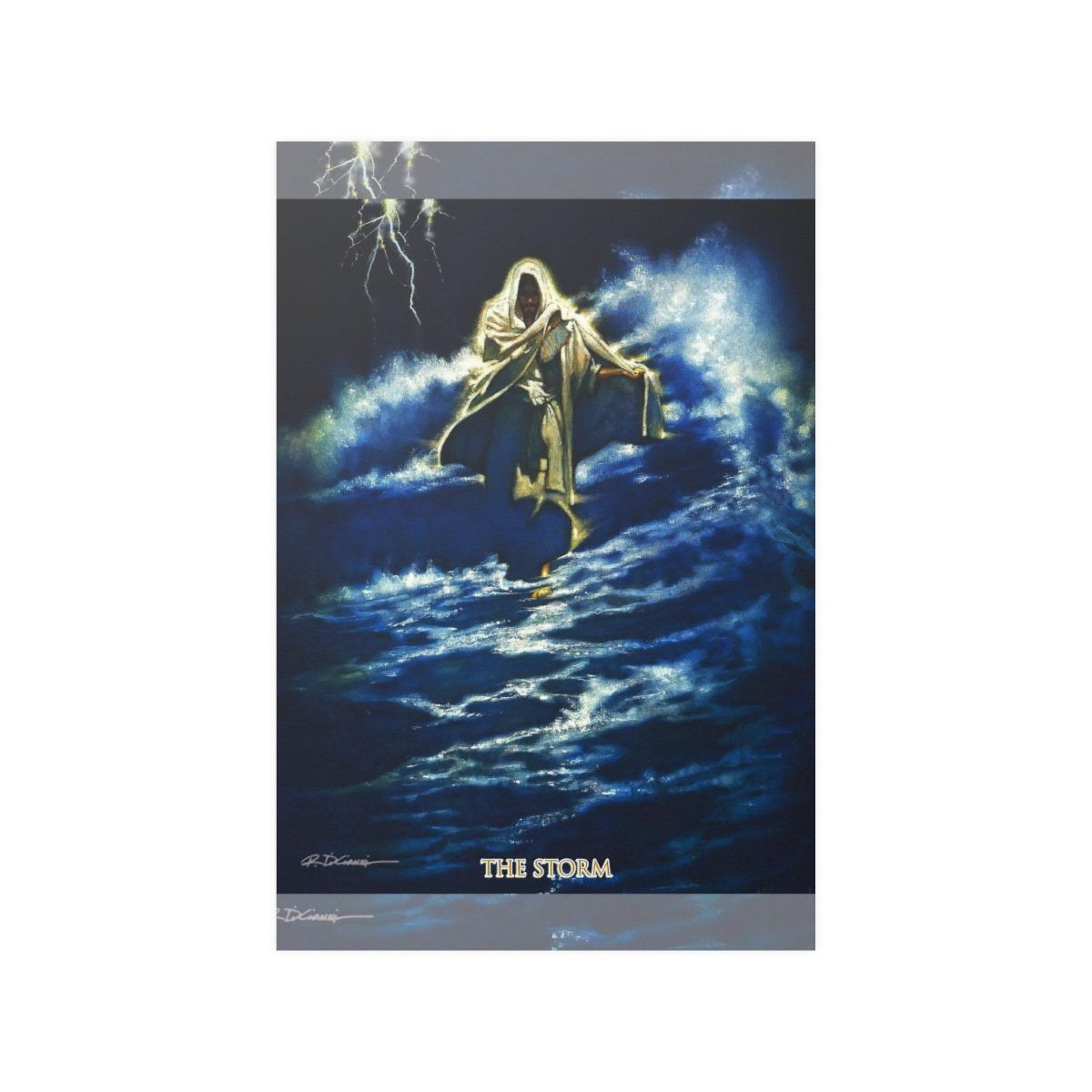 The Storm by Ron DiCianni – White Satin Poster Prints (210gsm)