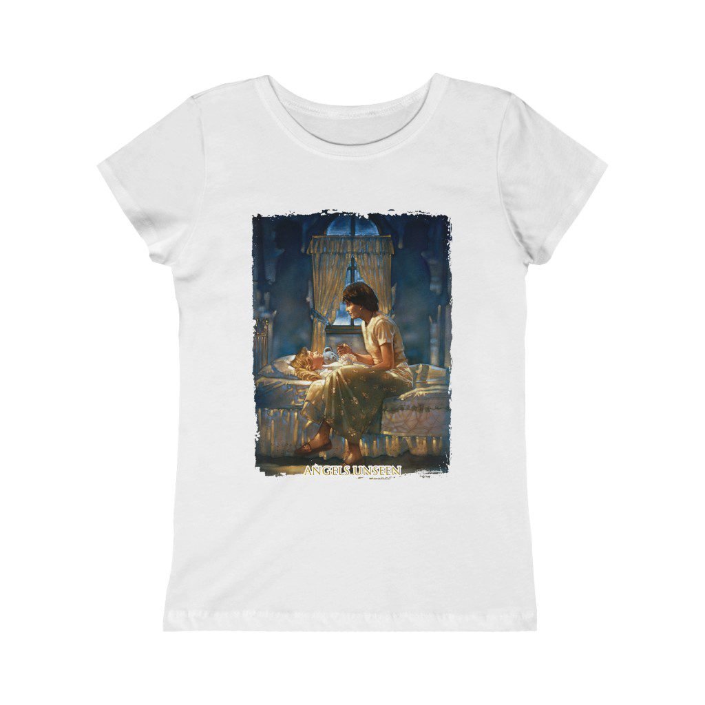 Angels Unseen by Ron DiCianni – Girls Short Sleeve Tshirt 3710