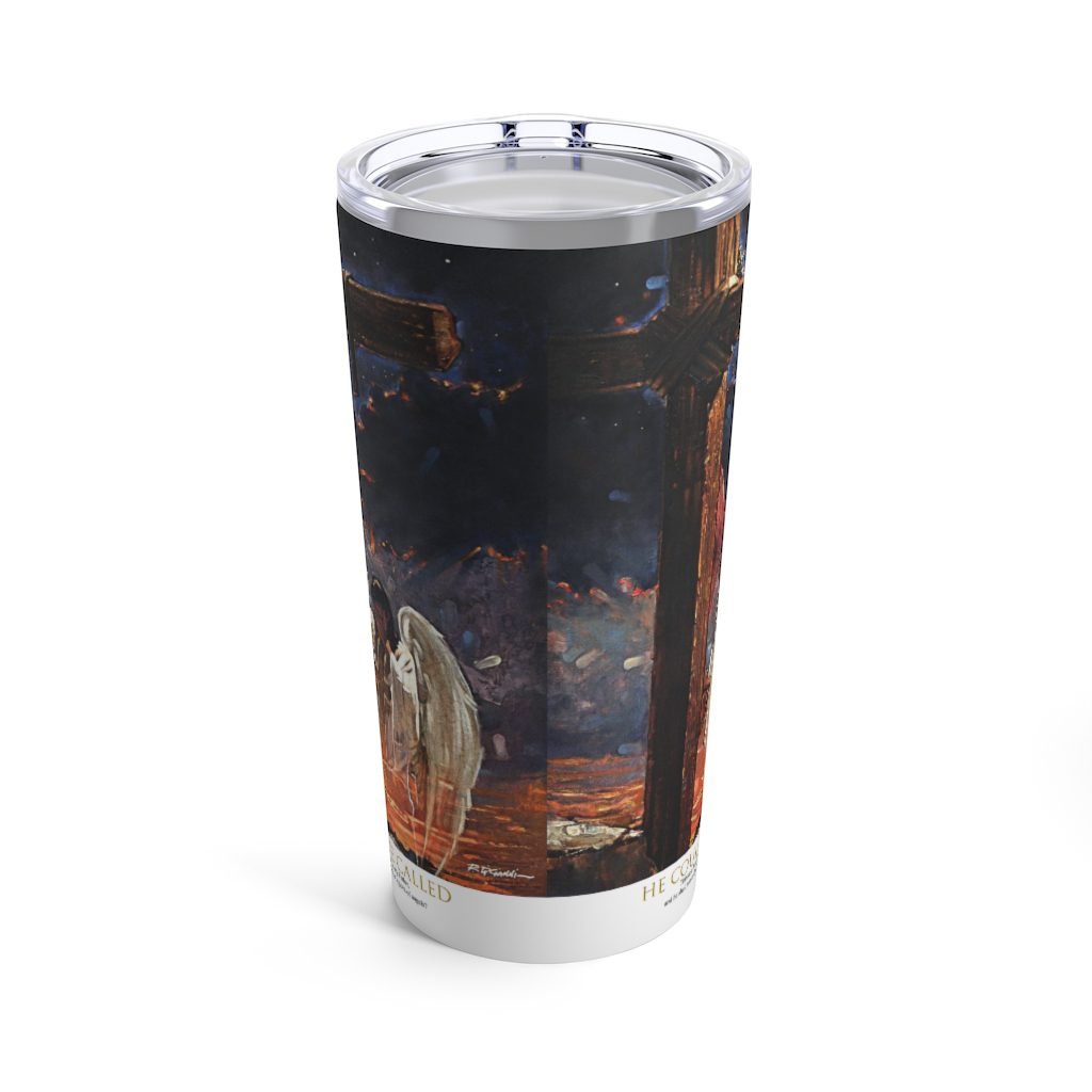 He Could Have Called by Ron DiCianni – 20oz White Stainless Steel Tumbler