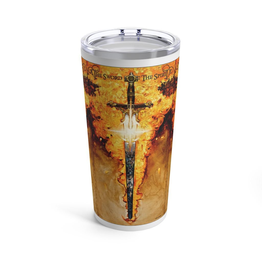 The Sword Of The Spirit by Ron DiCianni – 20oz White Stainless Steel Tumbler