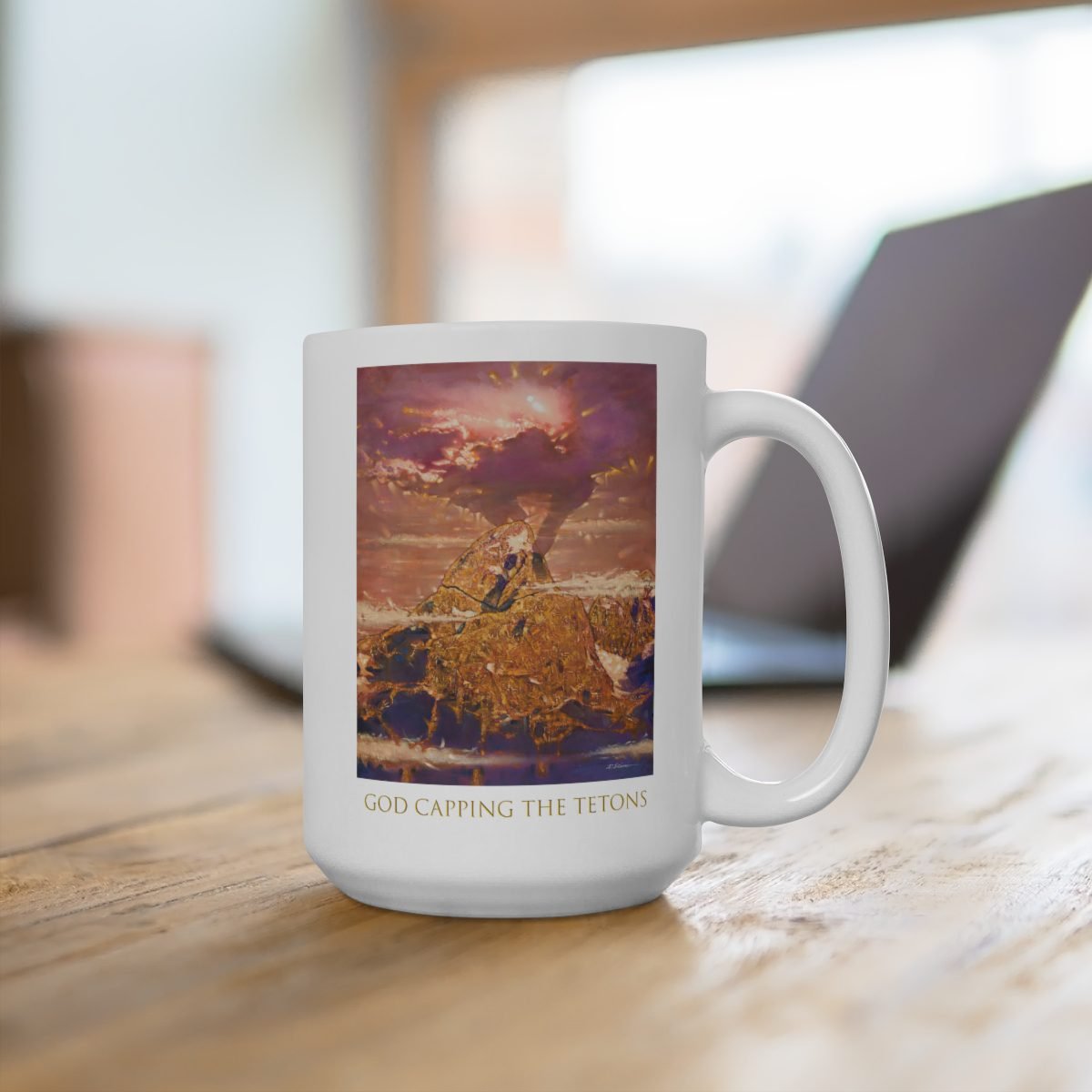 God Capping The Tetons by Ron DiCianni – 11oz and 15oz White Mugs