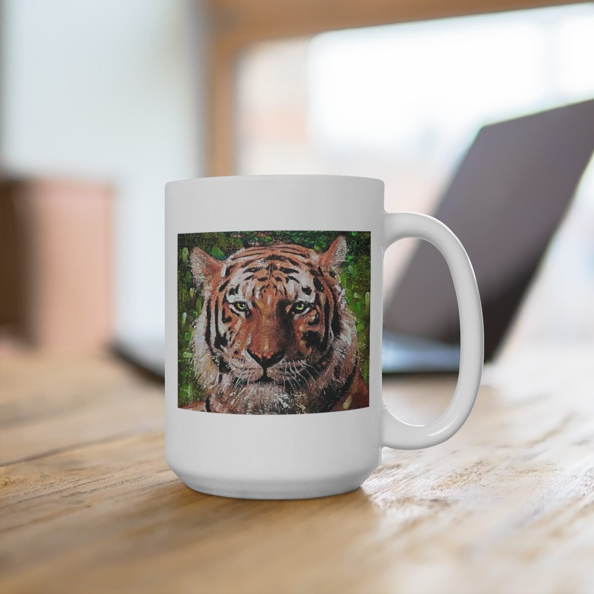 Tiger by Ron DiCianni – 11oz and 15oz White Mugs