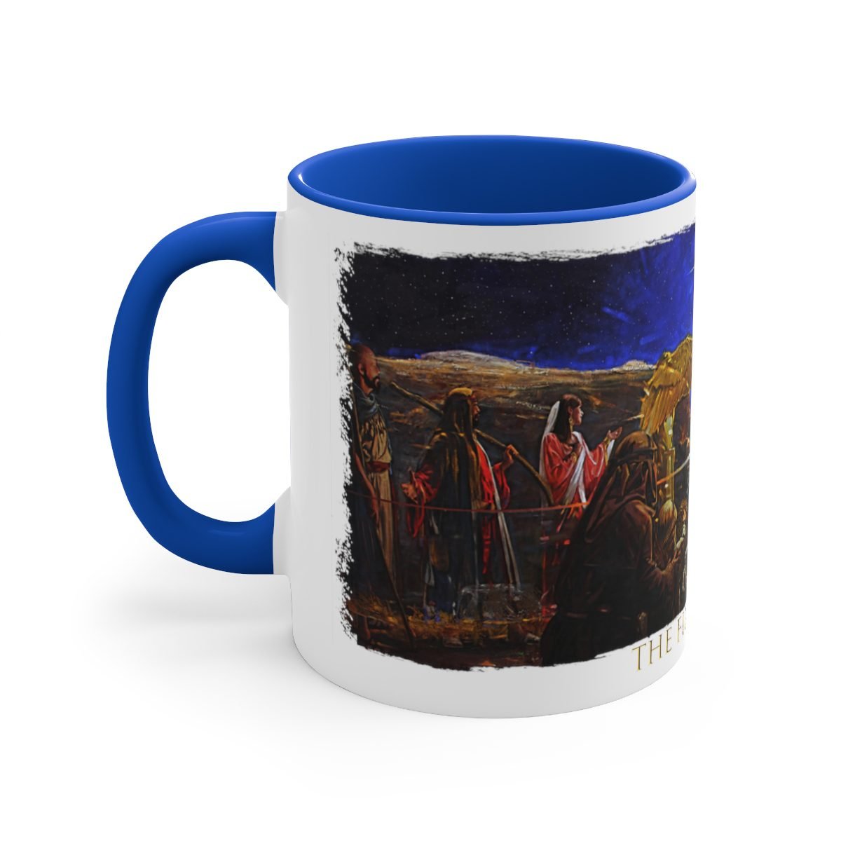 The First Coming by Ron DiCianni – 11oz Accent Mug (Rough Edge Version)