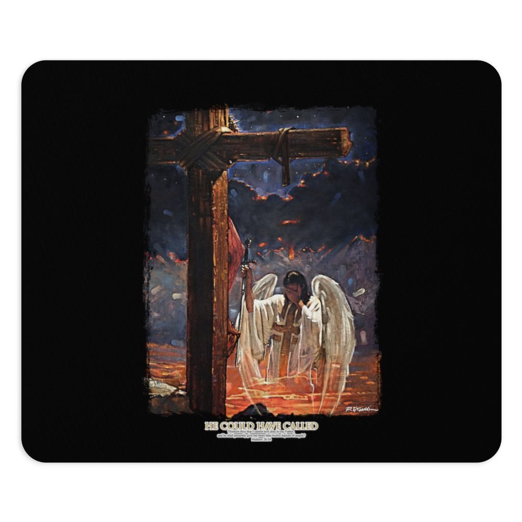 He Could Have Called by Ron DiCianni – Rectangular and Round Mousepads