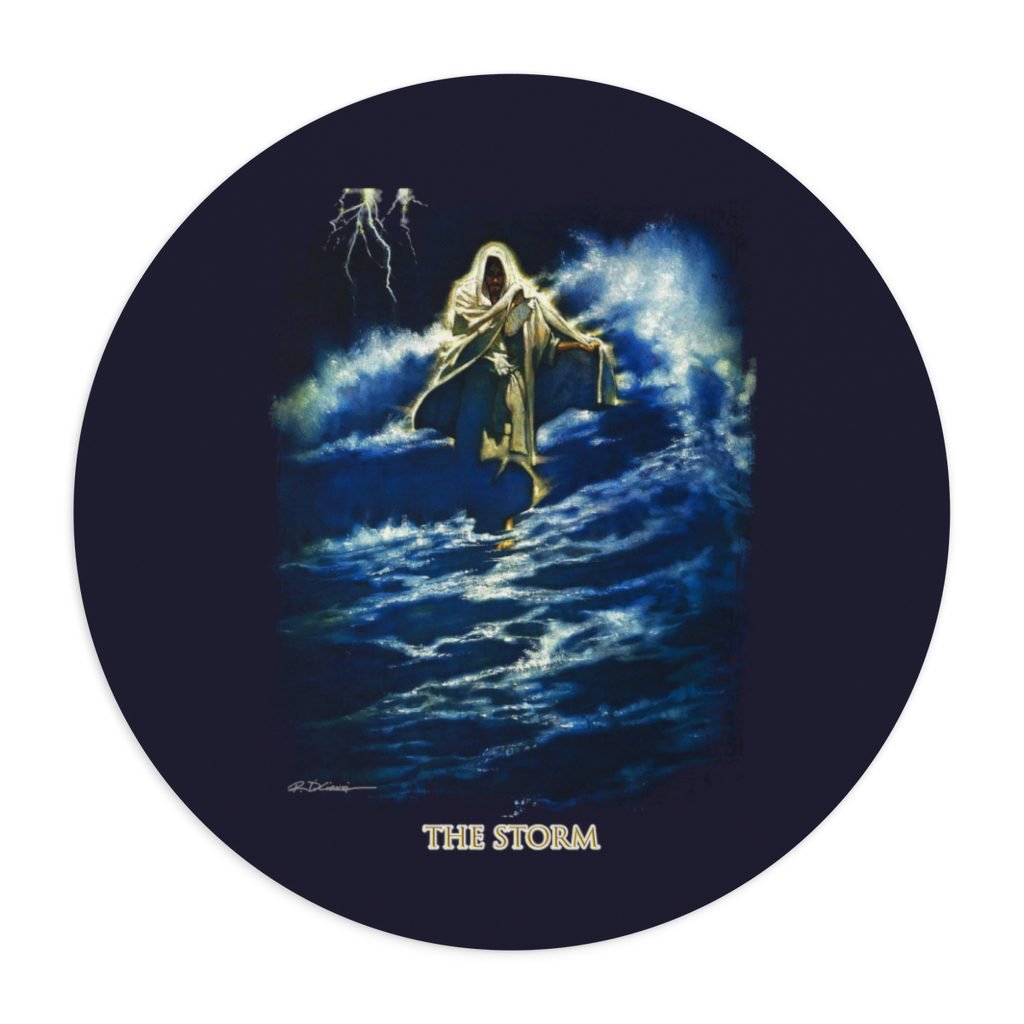 The Storm by Ron DiCianni – Rectangular and Round Mousepads