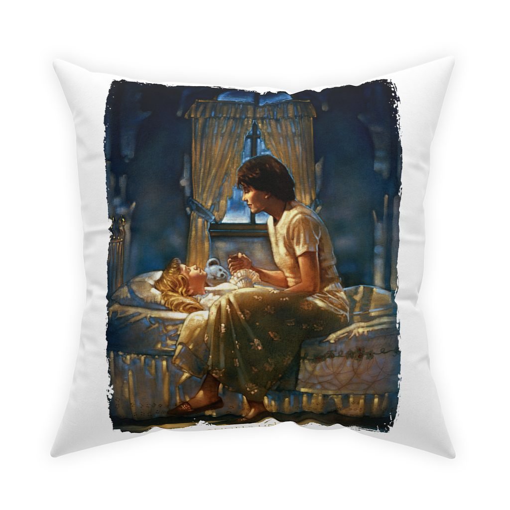 Angels Unseen by Ron DiCianni – White Broadcloth Pillow