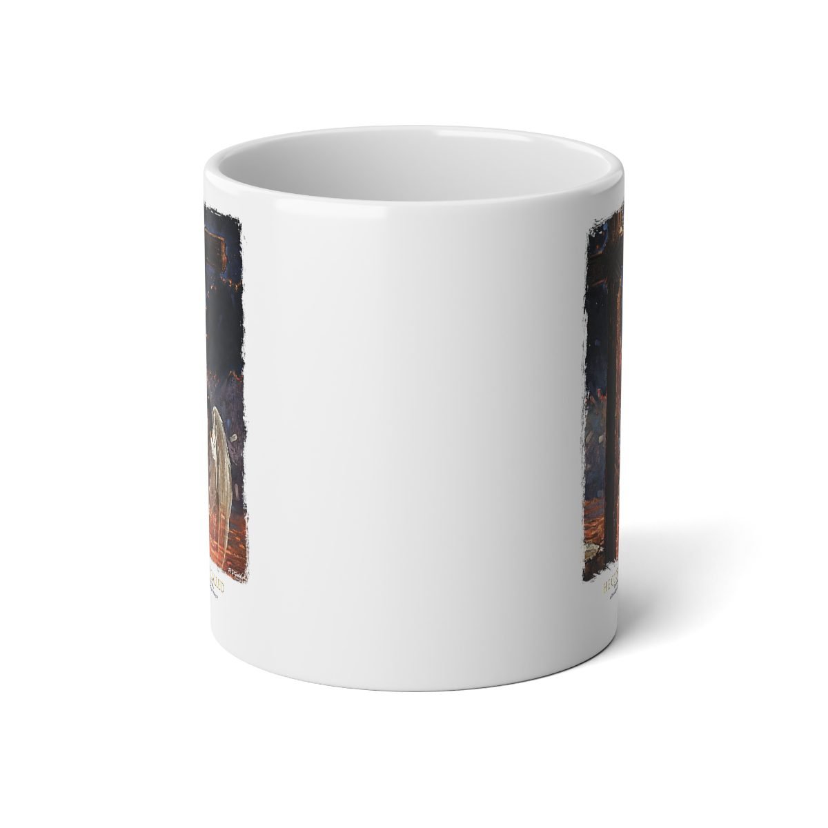 He Could Have Called by Ron DiCianni – 20oz White Mug (Rough Edge Version)