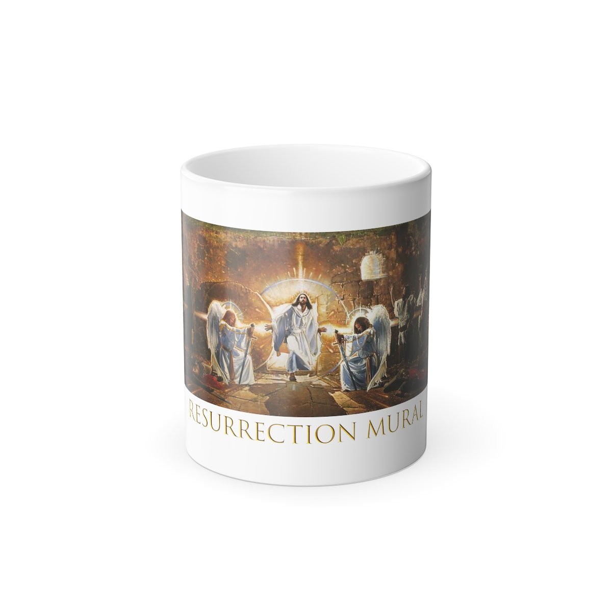 Ressurrection Mural by Ron DiCianni – Color Morphing Mug, 11oz