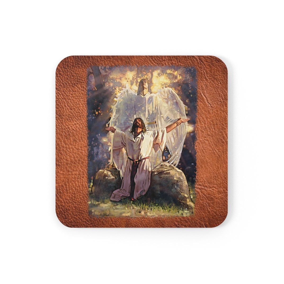 In The Garden by Ron DiCianni – Corkwood Coasters Set of 4