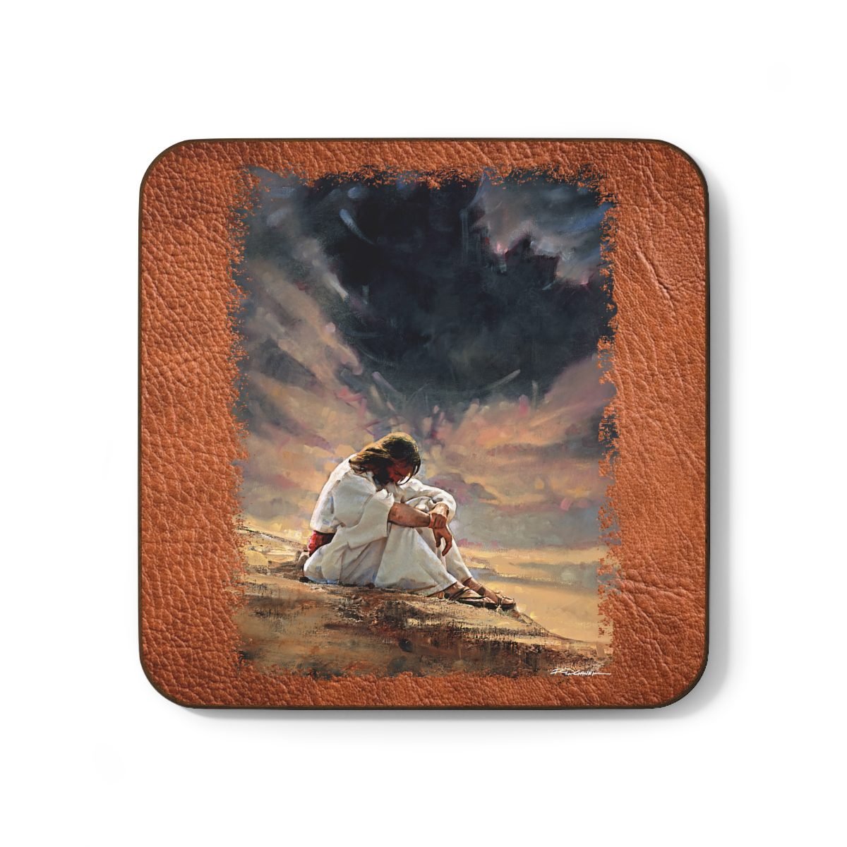 In The Wilderness by Ron DiCianni – Hardboard Back Coaster