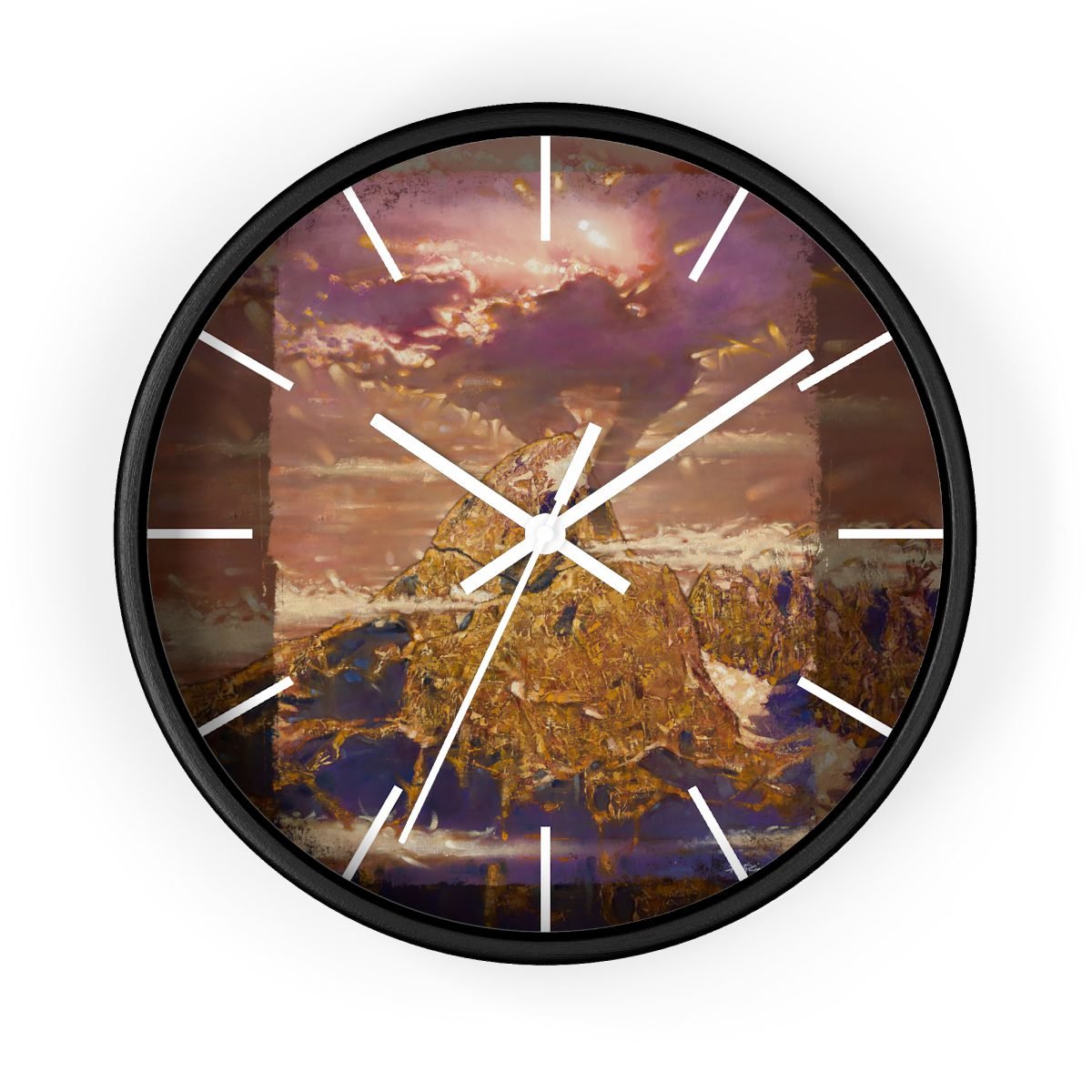 God Capping The Tetons by Ron DiCianni – Wall clock