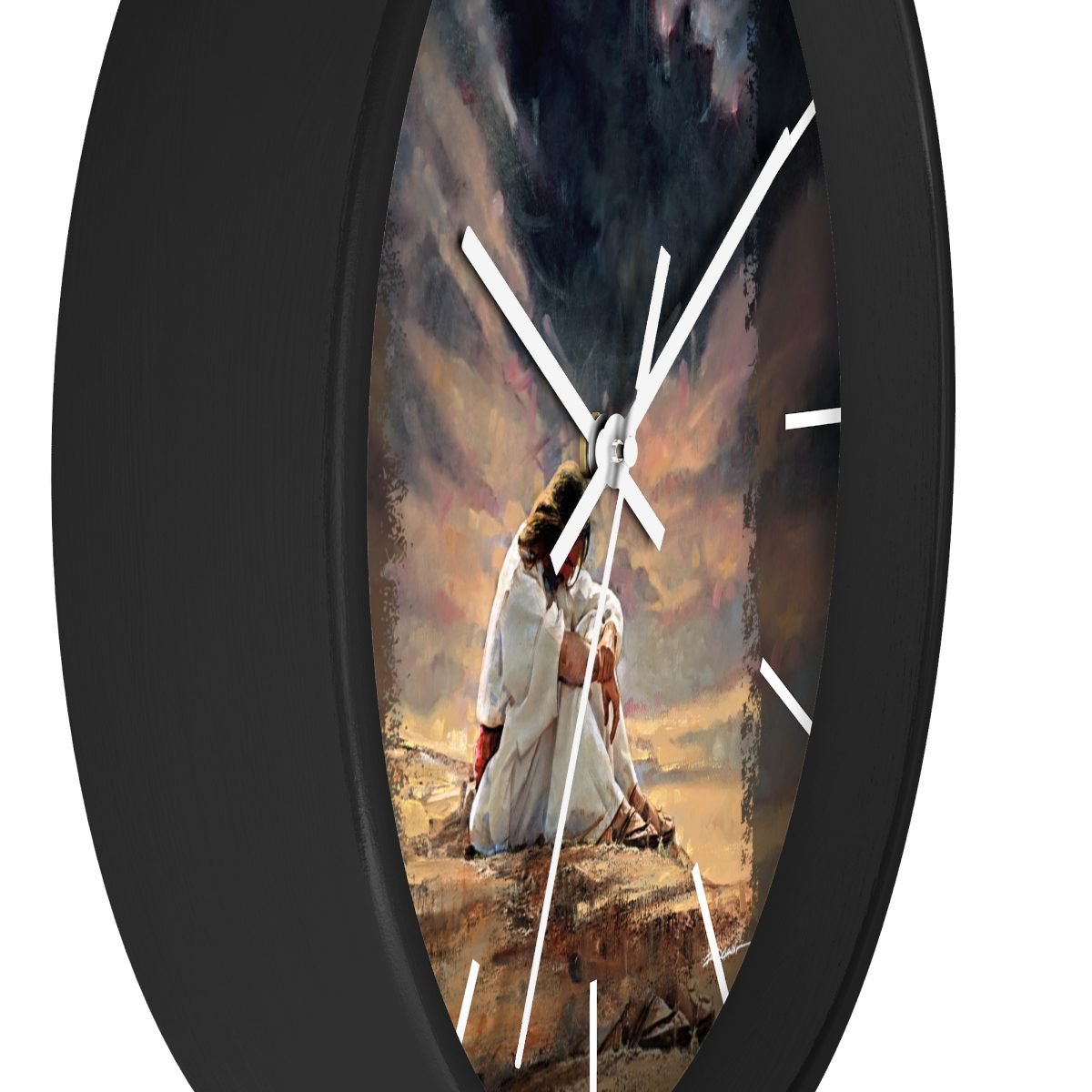 In The Wilderness by Ron DiCianni – Wall clock