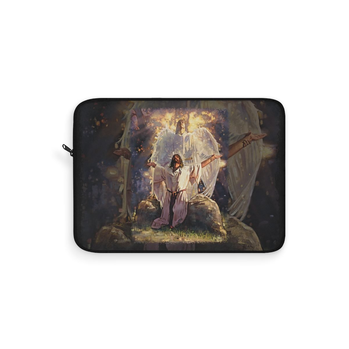 In The Garden by Ron DiCianni – Black Laptop Sleeves (3 sizes)