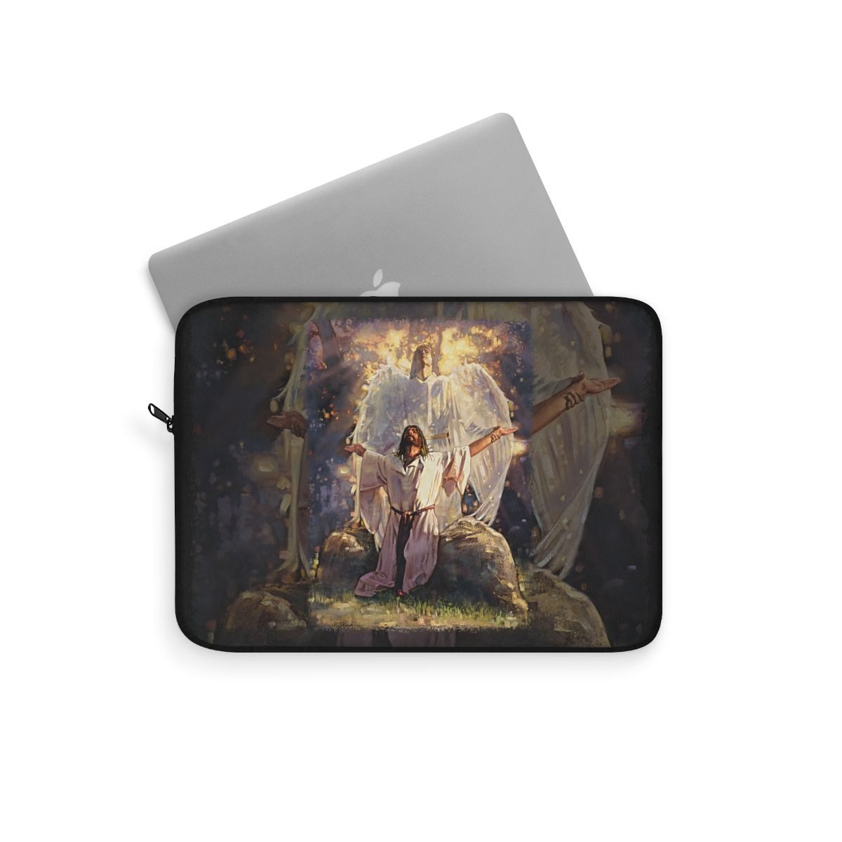 In The Garden by Ron DiCianni – Black Laptop Sleeves (3 sizes)