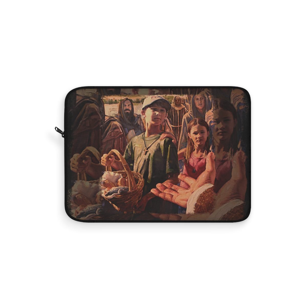 Loaves and Fish by Ron DiCianni – Black Laptop Sleeves (3 sizes)