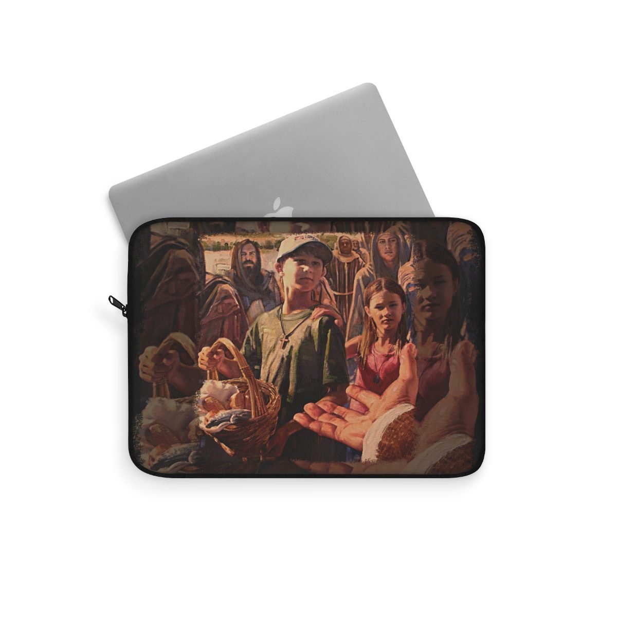 Loaves and Fish by Ron DiCianni – Black Laptop Sleeves (3 sizes)