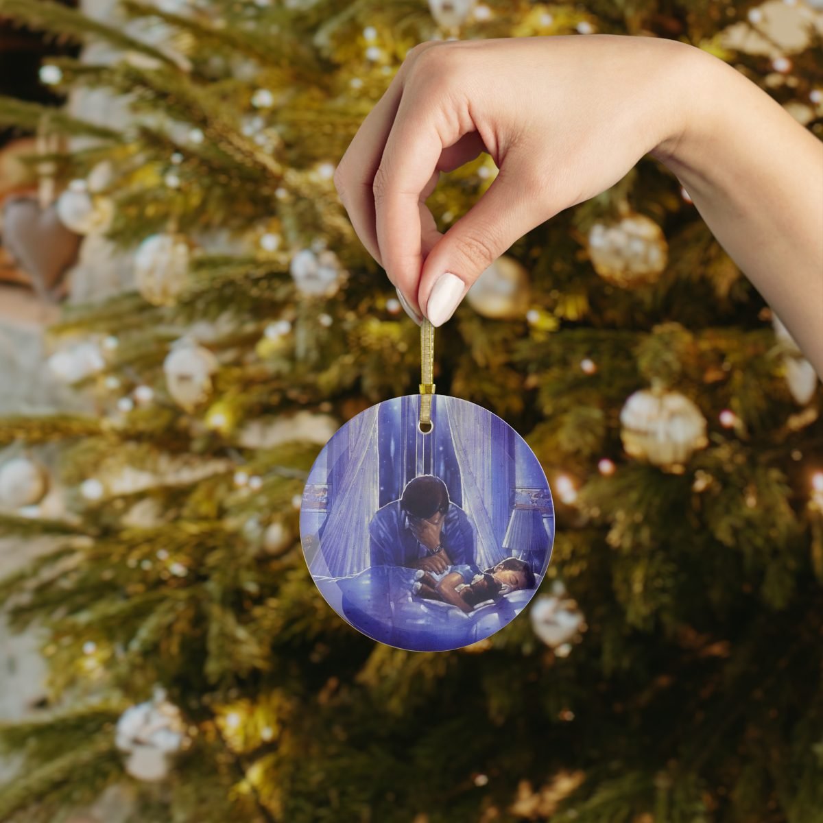 Spiritual Warfare by Ron DiCianni – Glass Ornament